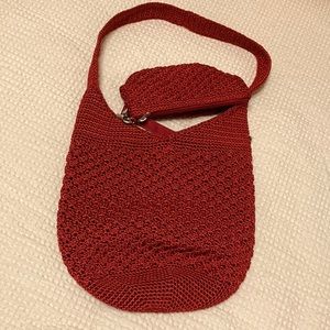 The SAK Red Crocheted 🧶 Purse